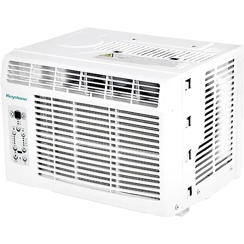 Keystone 14,500 BTU Window Air Conditioner and Dehumidifier, Window Unit Air Conditioners for Apartment, Living Room, Garage, and Medium to Large Rooms up to 650 Sq.Ft., Window AC Unit with Remote