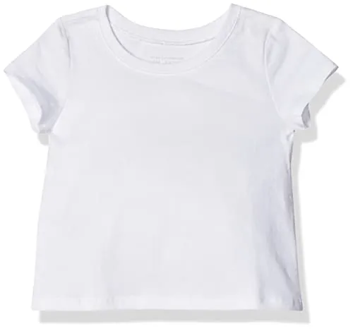 The Children's Place girls Uniform Basic Layering Tee Shirt, White, 7 8 US