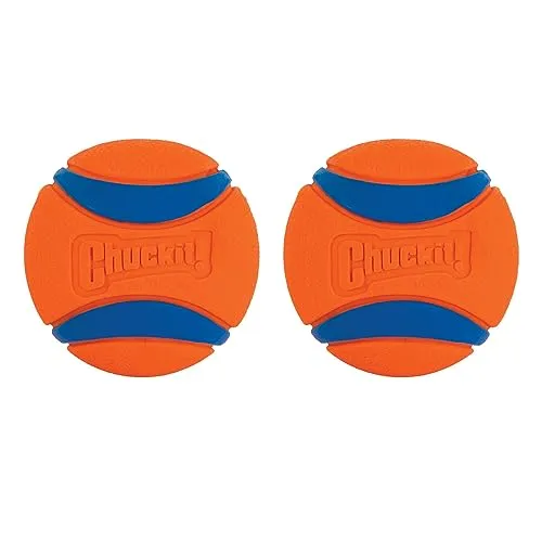 Chuckit Ultra Ball Dog Toy, Small (2 Inch Diameter), Pack of 2, for Breeds 0-20 lbs